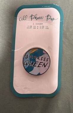 Cell Phone Pop Yaaasss QUEEN Phone Grip and Stand